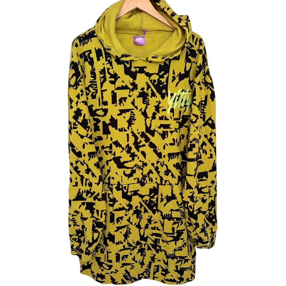 Yitty Hoodie Women's 3XL Yellow Black Lizzo Major Label